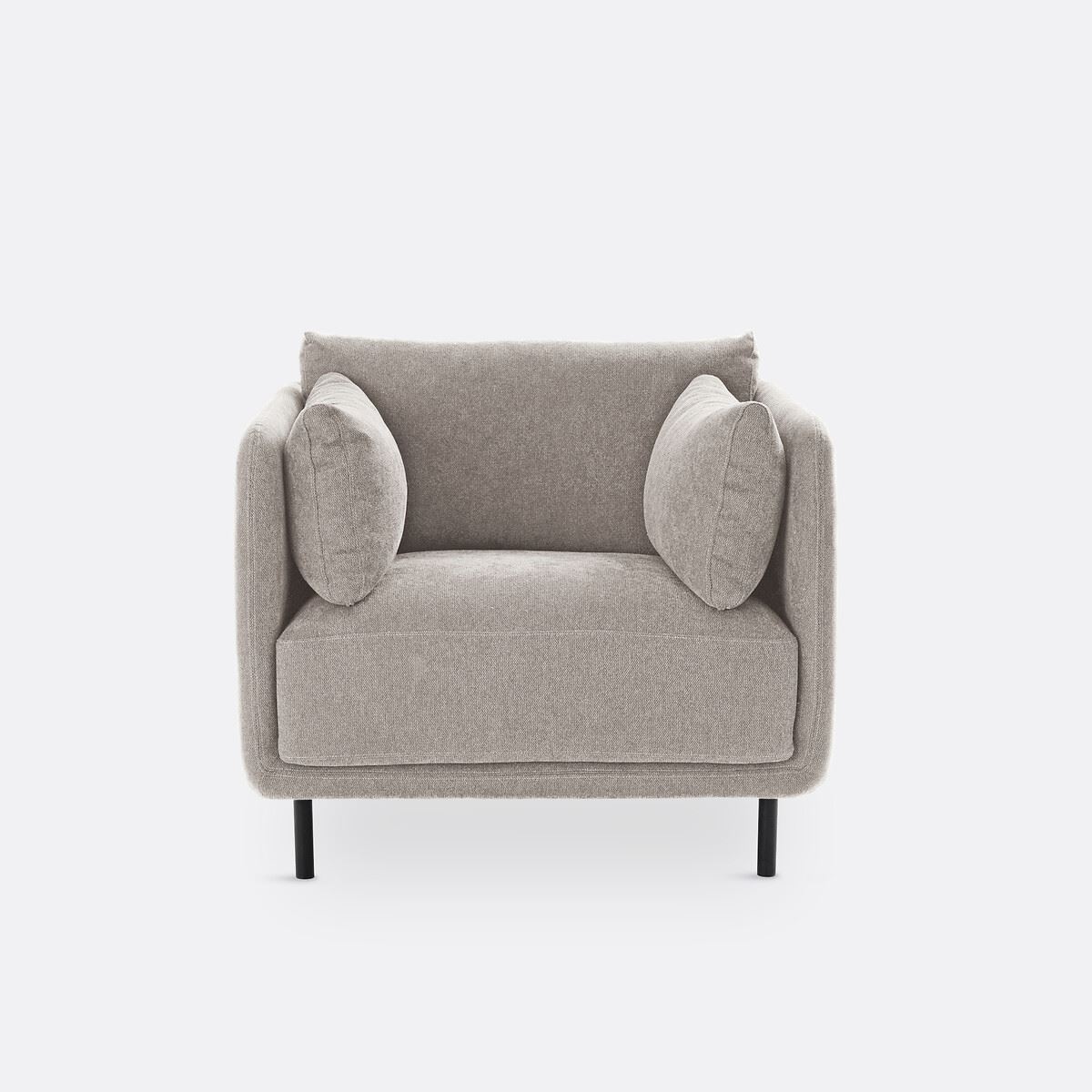 Butaca Individual Diseño Contemporáneo - TYRELL Color: Gris Claro